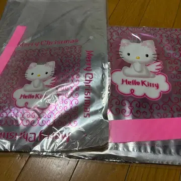 헬로키티 엔젤 키티 랩핑 기프트 크리스마스 헤이세이 레트로 레어