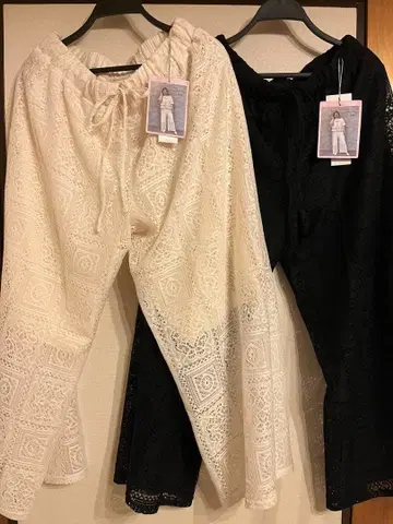 아베일 안도 우이 콜라보 레이스 팬츠