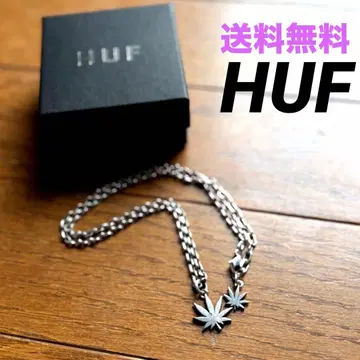 HUF 925 실버 마리화나 리프 목걸이