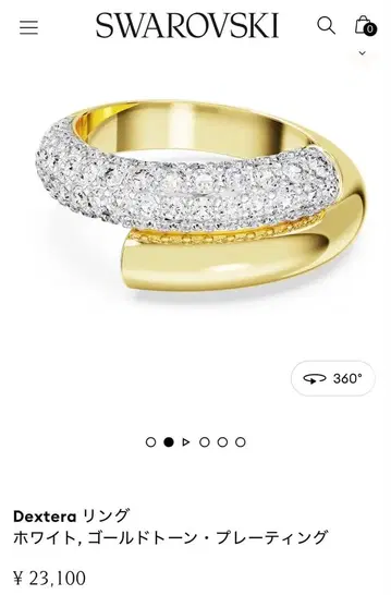 Swarovski Dextera 반지 55 사이즈