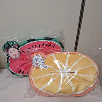 사자에상 후르츠 티슈 케이스 수박 오렌지