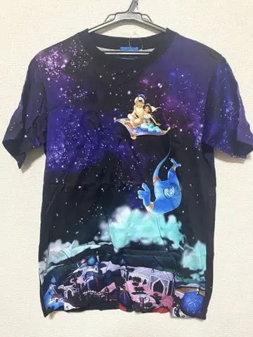 택 포함 미사용 새상품 디즈니씨 알라딘 티셔츠 S 레어