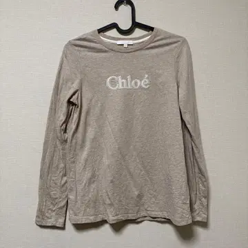 끌로에 베이지 긴팔 티셔츠