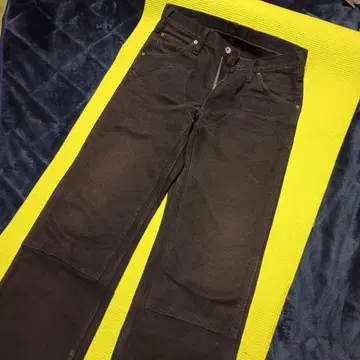 아이언 하트 더블니 로거 팬츠 블랙 30인치