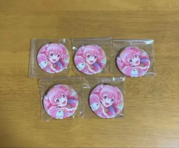 프로세카 모모이 아이리 글리터 캔뱃지 그리캔 산리오 특전 5개