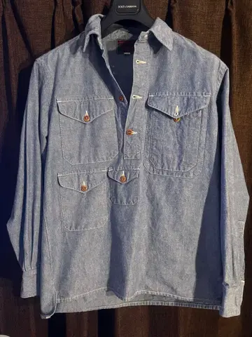 FREEWHEELERS timberman 데님 풀오버 셔츠