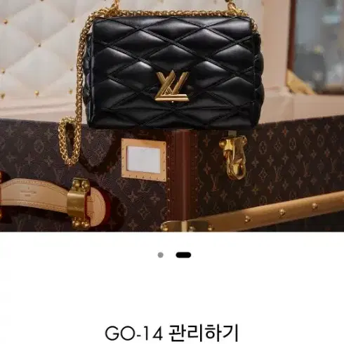 루이비통 정품 ) 내장칩 LV금장 GO-14MM 램스킨 사진 6