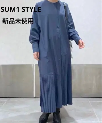 새상품 SUM1 STYLE 스미스타일 랜덤 언더 플리츠 원피스