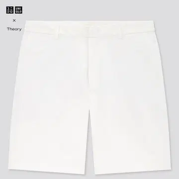 [컨디션 최상] 유니클로 x 띠어리 감동 이지 숏팬츠 화이트 M 사이즈