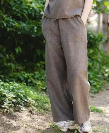 [택 포함] UR TECH 하이 트위스트 이지 트라우저