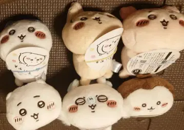 마지막 1세트 치이카와 (먼작귀) 누워있는 마스코트 6종류 컴플리트 세트