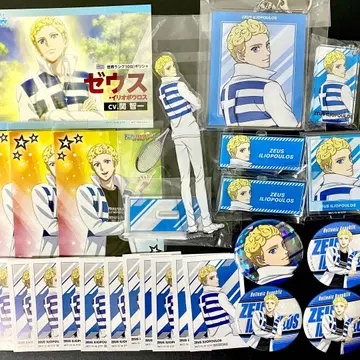 신 테니스의 왕자님 테니프리 그리스 대표 제우스 세트 아크릴 스탠드