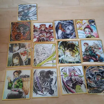 귀멸의 칼날 무한성편 아카자 재래 WEBSHOP 복권 아크릴 색지