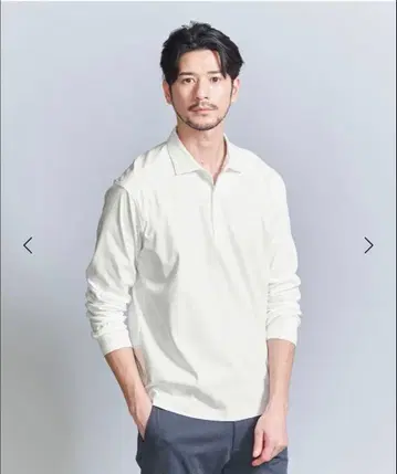 [ WARDROBE SMART ] NORITAKE 피케 셔츠 긴팔 화이트