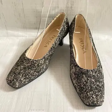 컨디션 최상 FRESCA GINZA 프레스카 펌프스 스퀘어토 21.5cm