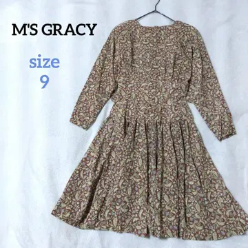 엠즈 그레이시 꽃무늬 원피스 레트로 빈티지 플라워 프린트