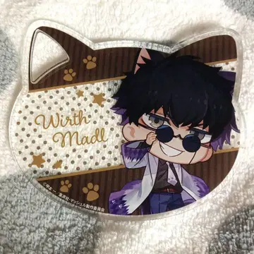 매쉬루 워스 고양이형 아크릴 코스터 난자타운