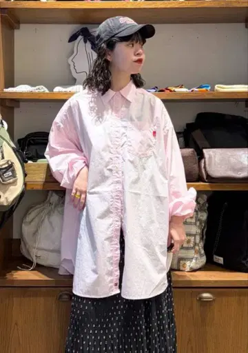 니코앤드 케어 이지 보이즈 라이크 셔츠 핑크