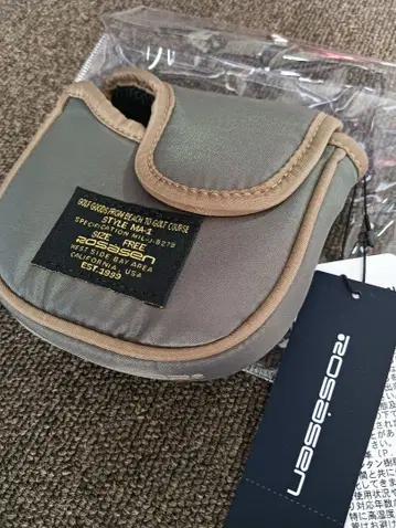 미사용 새상품 ROSA SEN 퍼터용 골프헤드커버 올리브 컬러