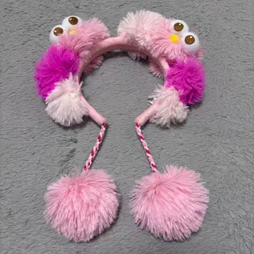 거의 미사용 USJ 모피 머리띠