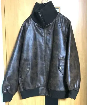 Classical Elf [ Java 자바 콜라보 ] 토르칼라 가죽 자켓