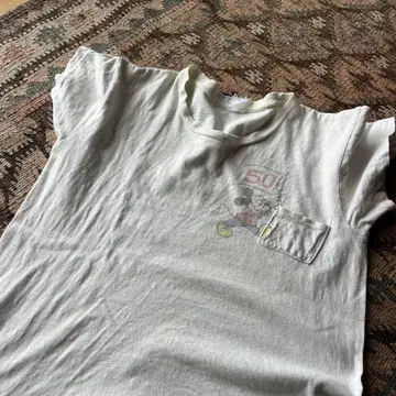 잭슨 마티스 구제 의류 70's 디즈니 미키 50주년 T셔츠 XS