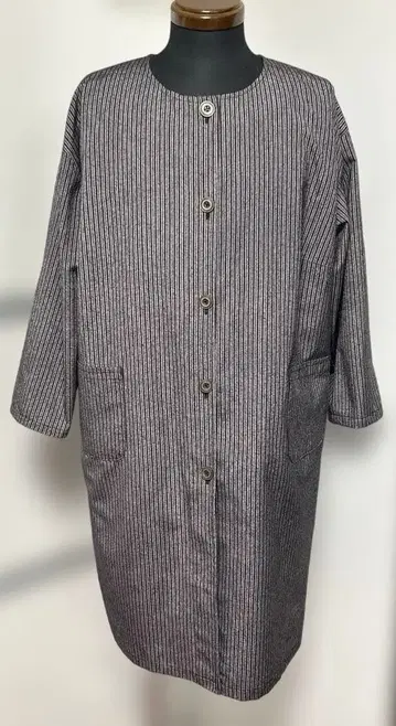 기모노 빈티지 원단 사용 리메이크 코트