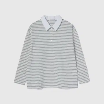 SeaRoomlynn 랜덤 보더 라거 셔츠 아이보리