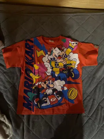유니버셜 25주년 슈퍼 마리오 T셔츠 130cm 택 포함 새상품 마리오