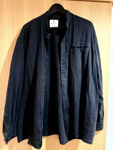 snow peak 다크 그레이 긴팔 셔츠 M