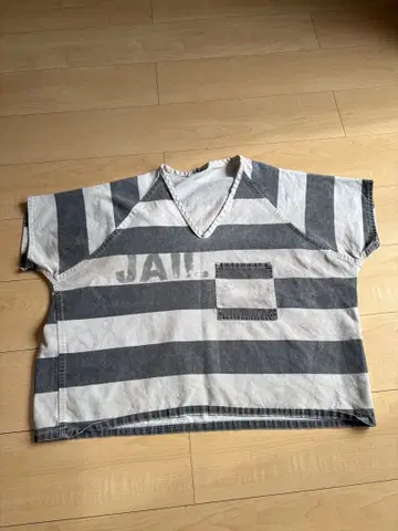 80s 미국 빈티지 프리즈너 셔츠 prisoner 죄수복 jail