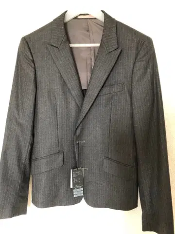 Tornado Mart 그레이 스트라이프 테일러드 자켓