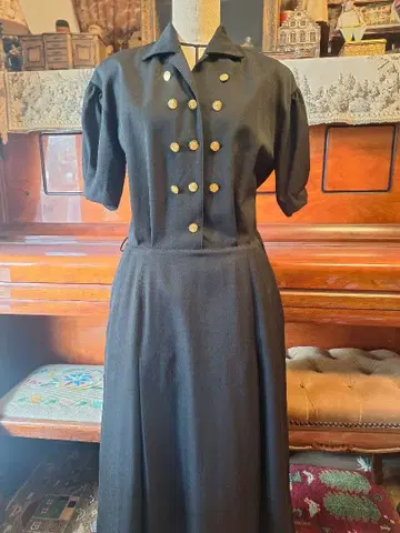 핑크하우스 블랙 원피스 클래시컬 빈티지