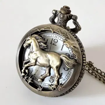 회중시계/헌터/쿼츠/남성용/여성용/레트로풍/말