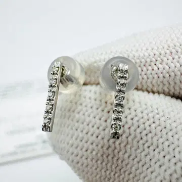 VENDOME AOYAMA k10 WG 다이아몬드 스터드 귀걸이