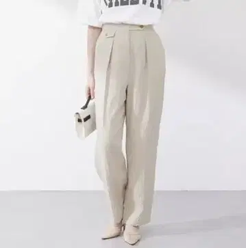 25ss Whim Gazette 린넨 밀리터리 팬츠 36 베이지