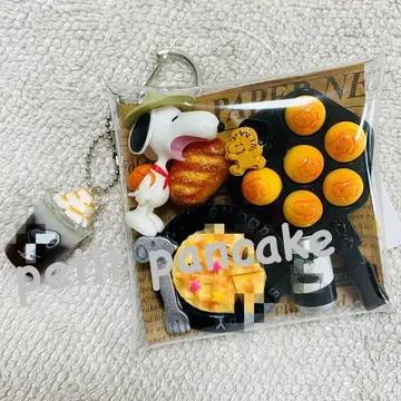 가챠 파우치 음식 모티브 키링