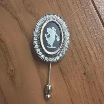 웨지우드 카메오 브로치 925 스털링 실버 빈티지