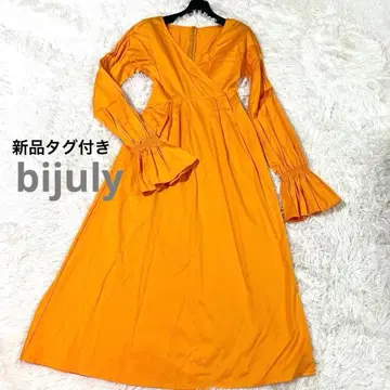 bijuly 비쥬리 코튼 기모노 드레스 원피스 오렌지 쿠도 마키