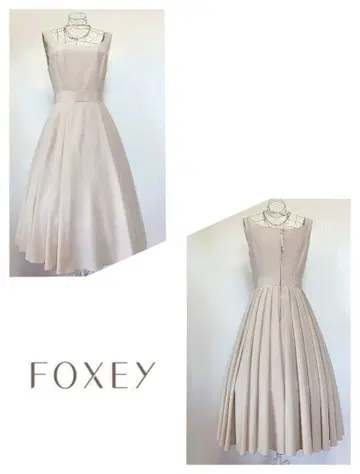 폭시 뉴욕 롱 원피스 베이지 레어 42