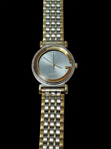 빈티지 GHERARDINI 실버 & 골드 여성용 손목시계 정크제품