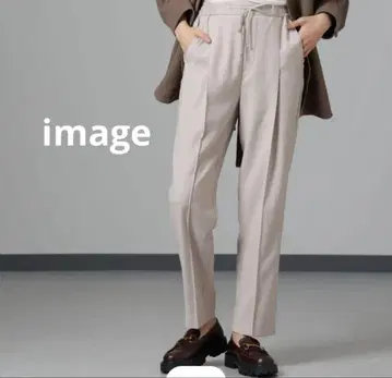 새상품급 기모 핀턱 이지 테이퍼드 팬츠 그레이지