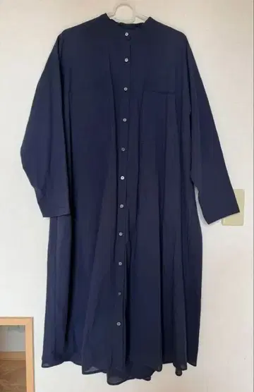 미즈이로 인드 네이비 셔츠 원피스