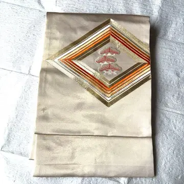 골드 나고야 오비 소나무 자수