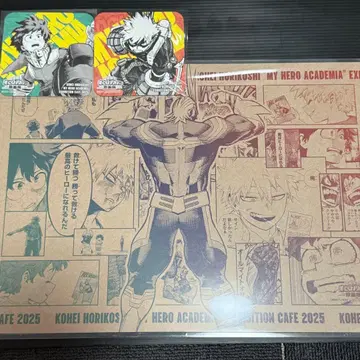 히로아카 나의 히어로 아카데미아 원화전 카페 특전