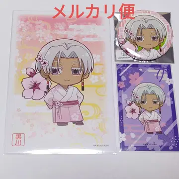 도쿄 리벤저스 프린세스 카페 벚꽃 기모노 캔뱃지 카드 특전 이자나