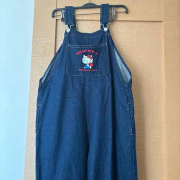 레어 Hello Kitty 50주년 데님 오버롤