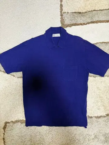 브루넬로 쿠치넬리 보라색 피케 셔츠 48