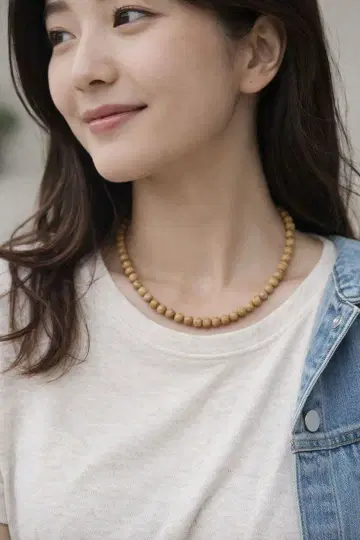 호쿠토석 브라운 목걸이 NO25-2418