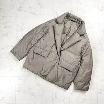 새상품급 컴시즘 폴리에스테르 타프타 다운 자켓 그레이지 9*KD20